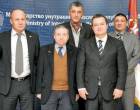 Potpredsednik Vlade, I.Dačić, Predsednik FIA., Ž.Tod,Generalni sekretar AMSS, A.Nikačević, načelnik USP MUP Srbije, D.Simić i Ivica Tončev, savetnik potpredsednika Dačića
