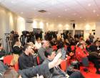prepuna sala press centra UNS na konferenciji za novinare AMSS povodom 90 godina AMSS