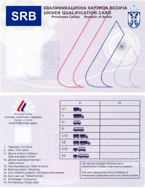 kvalifikaciona kartica vozaca